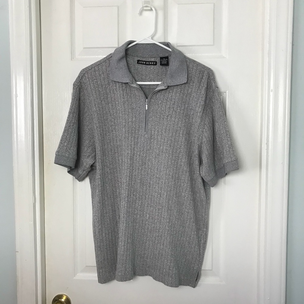 John Henry quarter zip Shirt. Size M